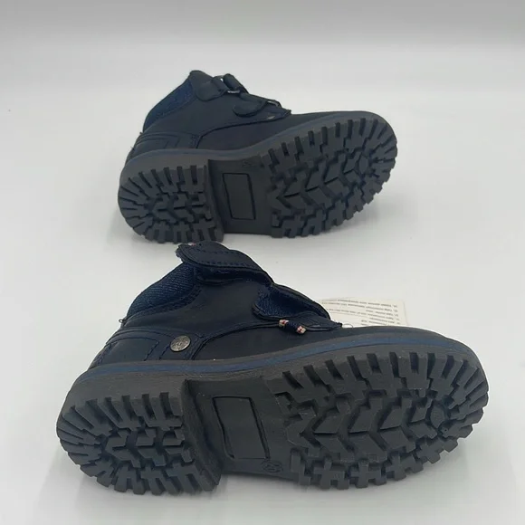 NWT Apakowa toddler water resistant ankle boots navy blue size 25 - Picture 7 of 10